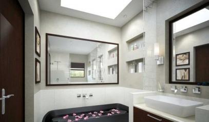 Выбор плитки в процессе дизайна малогабаритной ванной Ремонт малогабаритной ванной варианты дизайна